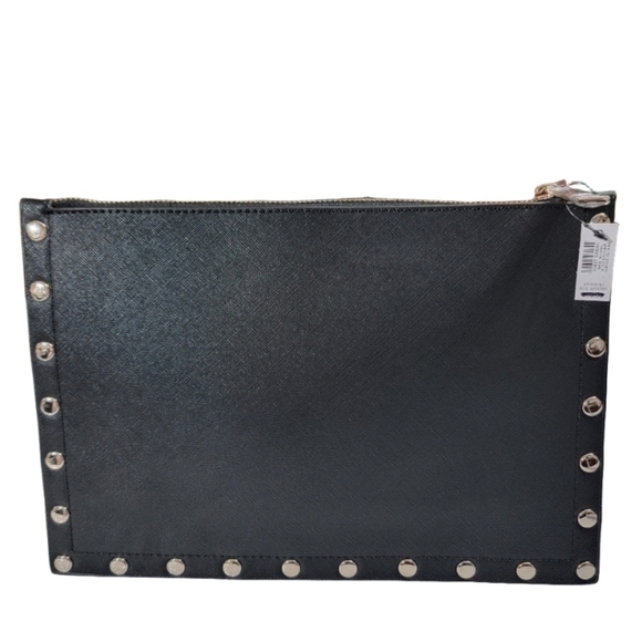 White House Black Market Floral Studded Large Clutch Wristlet - Picture 2 of 10